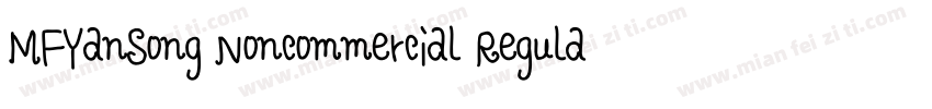MFYanSong Noncommercial Regula字体转换